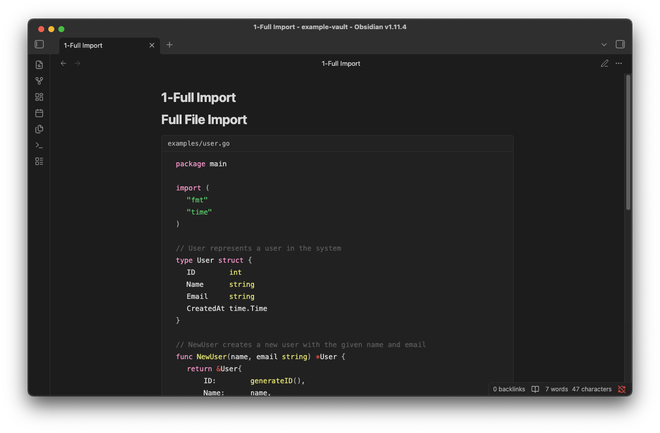 Full file import on desktop